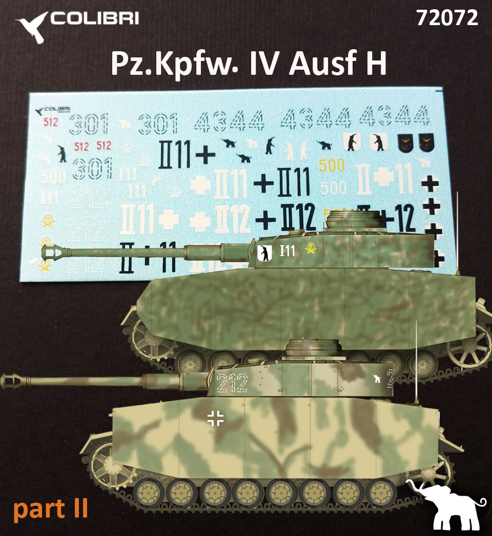 1:72 Pz.Kpfw H – Schlacht um Weißrußland cd72072/ Colibri Decals IV Ausf 1:72 Pz.Kpfw H – Schlacht um Weißrußland cd72072/ Colibri Decals IV Ausf
